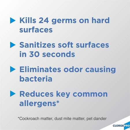 CloroxPro 4 in One Disinfectant & Sanitizer - 14 fl oz (0.4 quart) - Fresh Citrus Scent - 1 Each - Deodorize