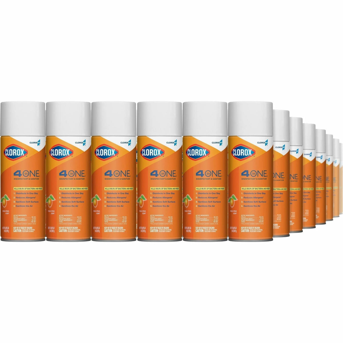 CloroxPro™ 4 in One Disinfectant & Sanitizer - Fresh Citrus Scent - 1596/Pallet - Disinfectants