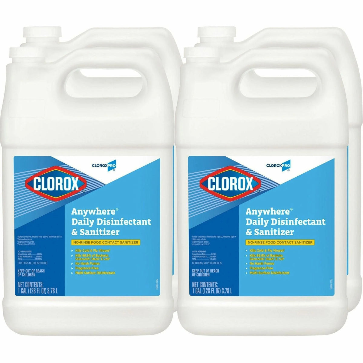 CloroxPro™ Anywhere Daily Disinfectant Refill - 128 fl oz - pH Balanced - 72 / Bundle - Disinfectants