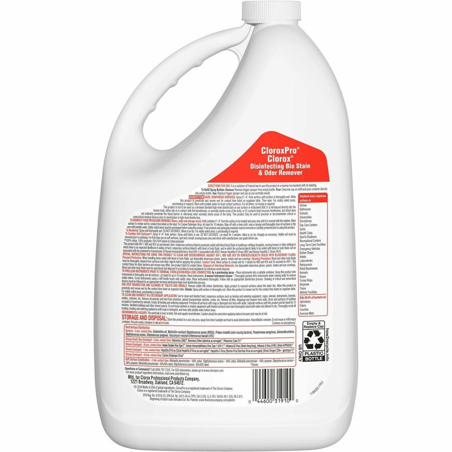 CloroxPro™ Disinfecting Bio Stain & Odor Remover Refill - Rear