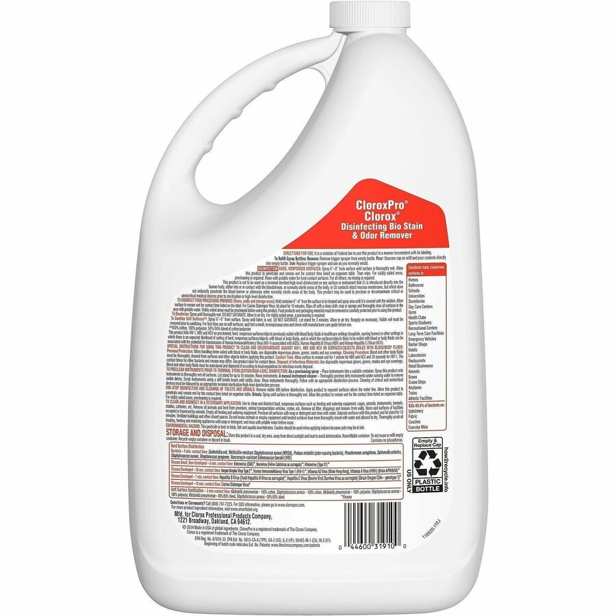 CloroxPro™ Disinfecting Bio Stain & Odor Remover Refill - Rear