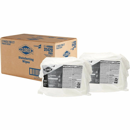 CloroxPro™ Disinfecting Wipes: Fresh Scent Antibacterial - 700/Bag - Cleaning Wipes