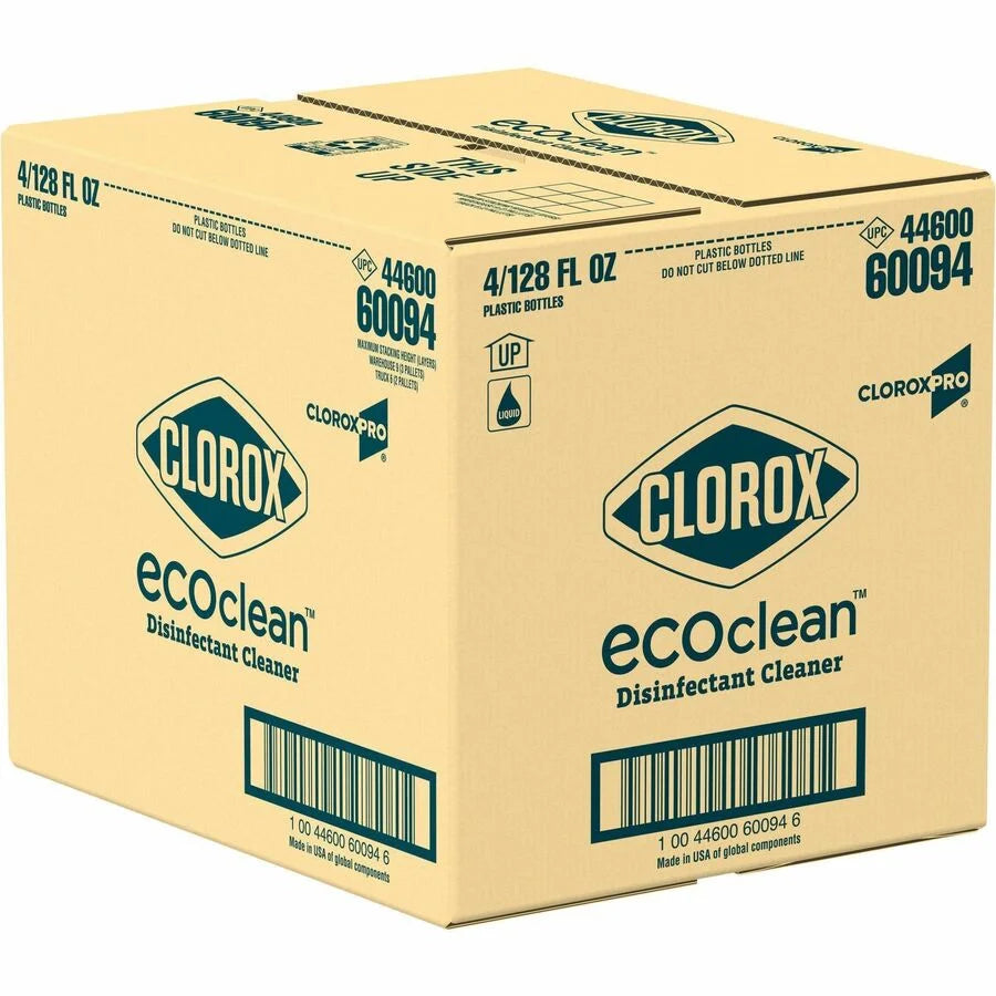 CloroxPro™ EcoClean Disinfecting Cleaner: 128 oz Refill - Bleach-Free Alcohol-Free - Disinfectants