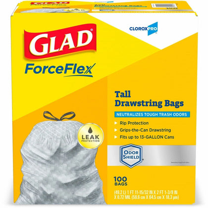 CloroxPro™ Glad® ForceFlex 13 gal Trash Bags - 156 Pallet - & Liners