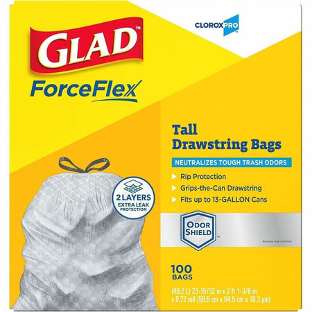CloroxPro™ Glad® ForceFlex Tall Kitchen Drawstring Trash Bags - Alternate-Image1