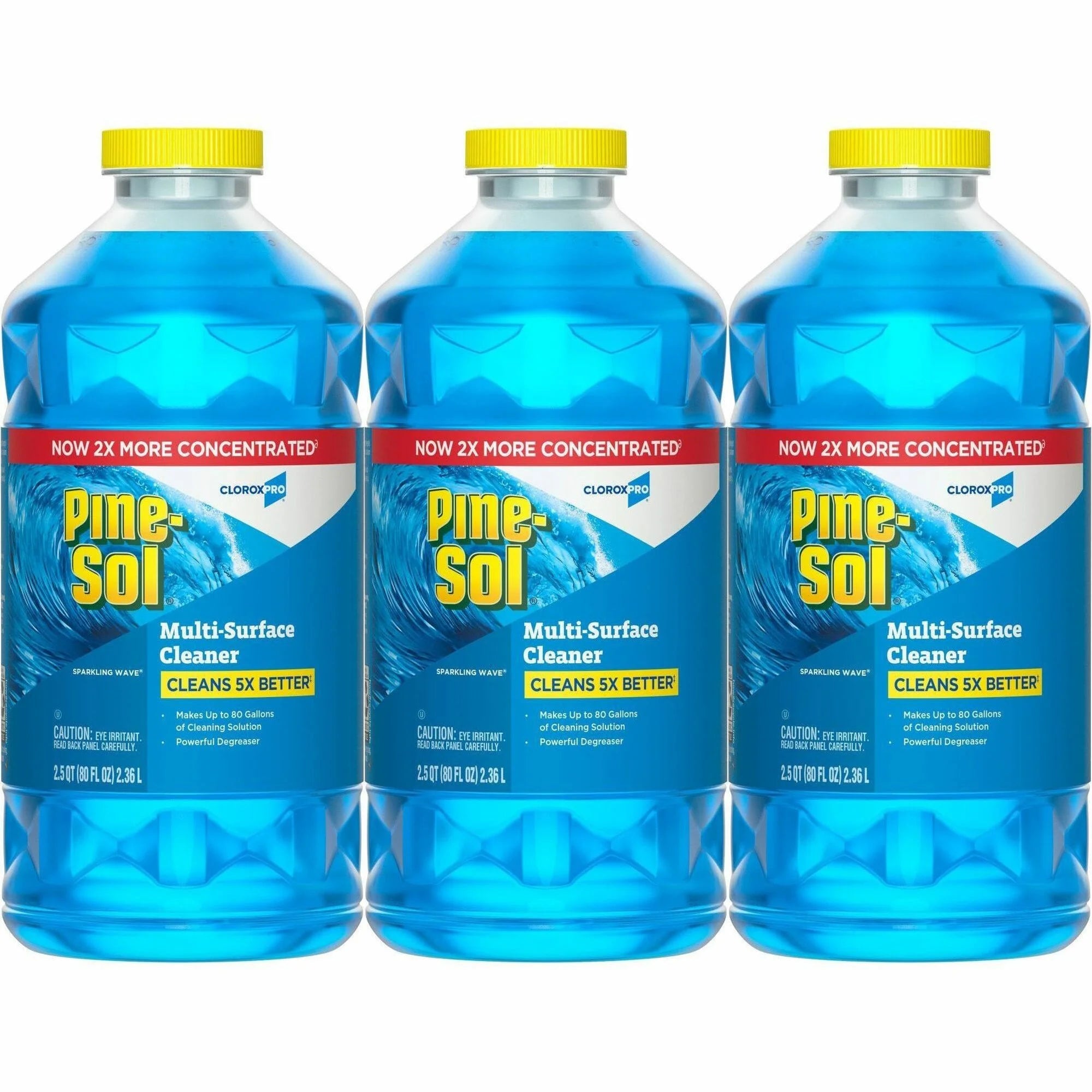 CloroxPro Pine-Sol Multi-Surface Cleaner: Sparkling Wave Scent 80 fl oz - 3/Carton - Disinfectants