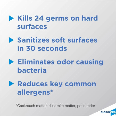 CloroxPro 4 in One Disinfectant & Sanitizer - 14 fl oz (0.4 quart) - Fresh Citrus Scent - 1 Each - Deodorize