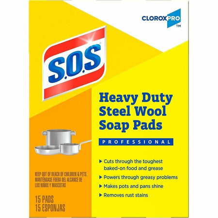 CloroxPro™ S.O.S&reg; Steel Wool Soap Pads - Front