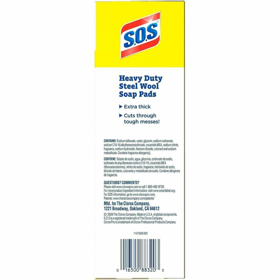 CloroxPro™ S.O.S&reg; Steel Wool Soap Pads - Alternate-Image2