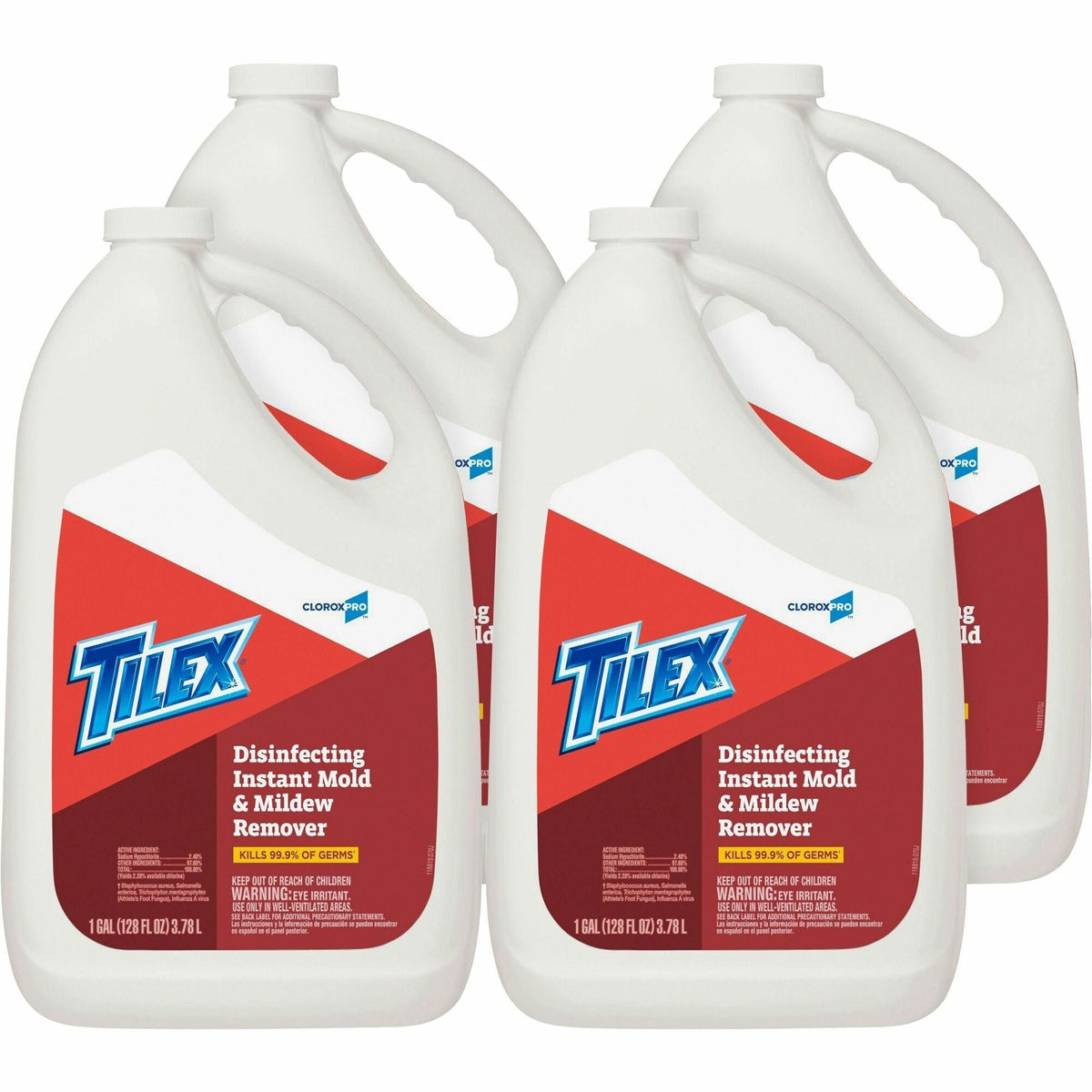 CloroxPro™ Tilex Mold & Mildew Remover Refill - 128 fl oz - Multipurpose - 4 / Carton - Disinfectants