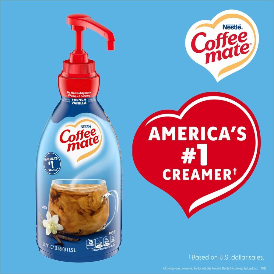 Coffee mate French Vanilla Liquid Concentrate Coffee Creamer - Pump Bottle - Alternate-Image9