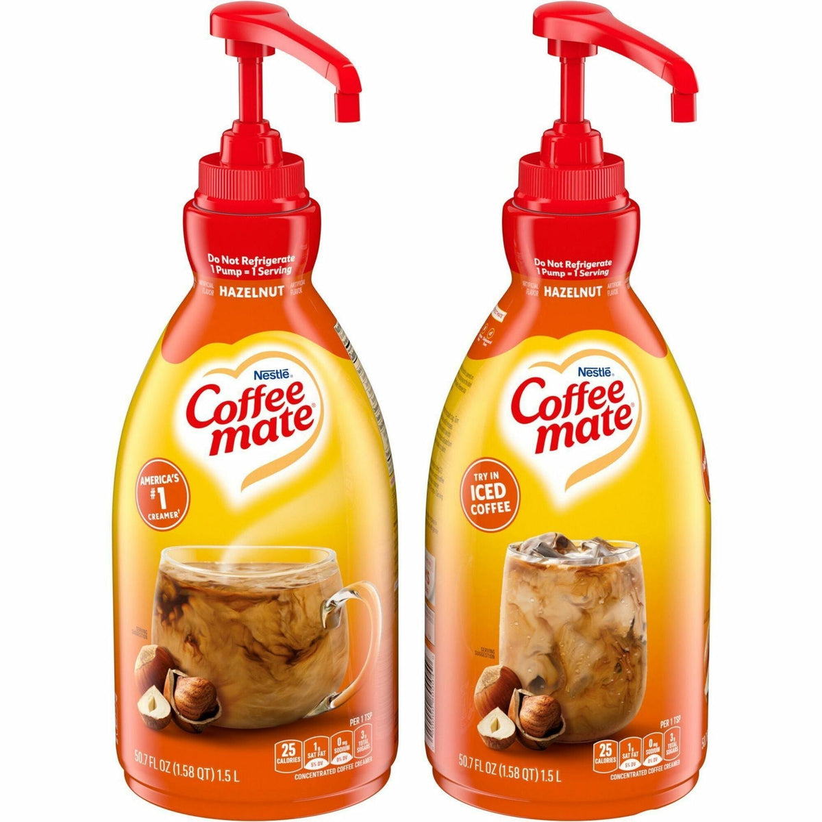 Coffee mate Hazelnut Liquid Concentrate Coffee Creamer - Pump Bottle - 2000