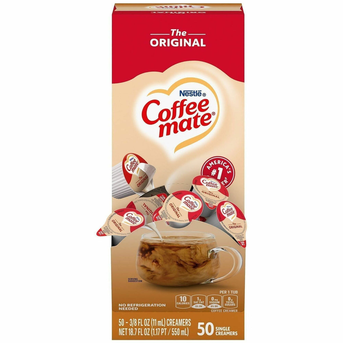 Coffee mate Original Nondairy Liquid Creamer Singles - 2000
