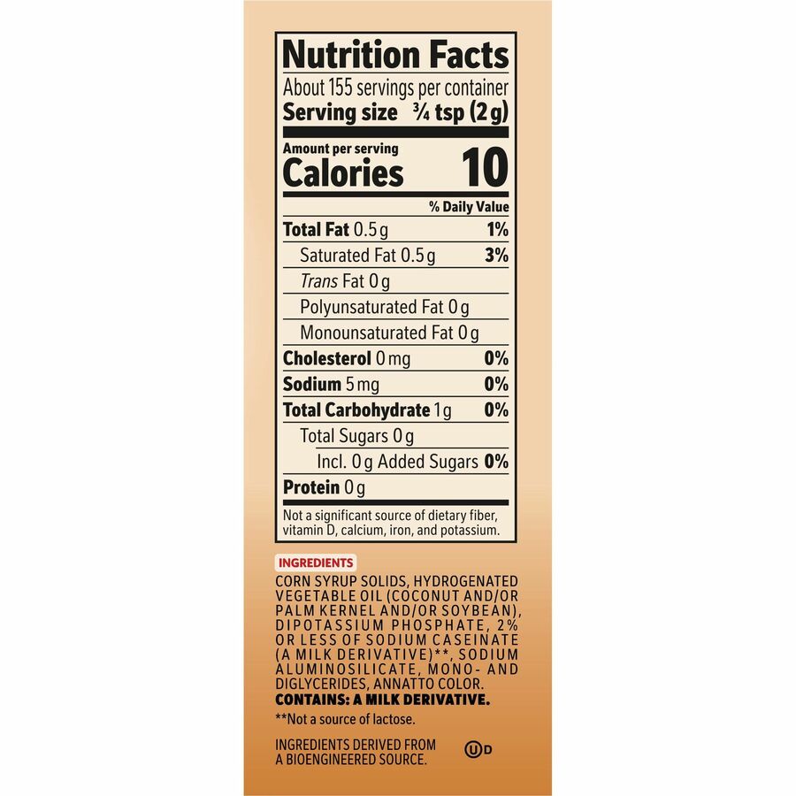 Coffee mate Original Powdered Coffee Creamer Canister - Rear