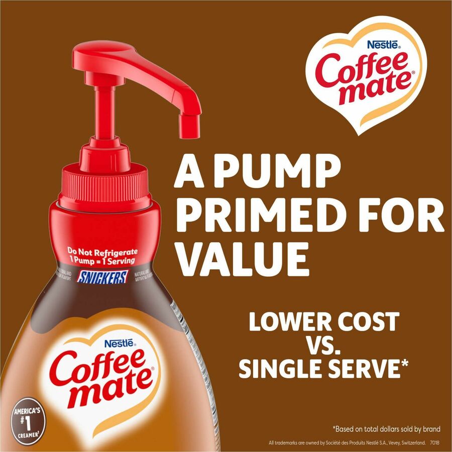 Coffee mate Snickers Liquid Concentrate Coffee Creamer - Pump Bottle - Alternate-Image5
