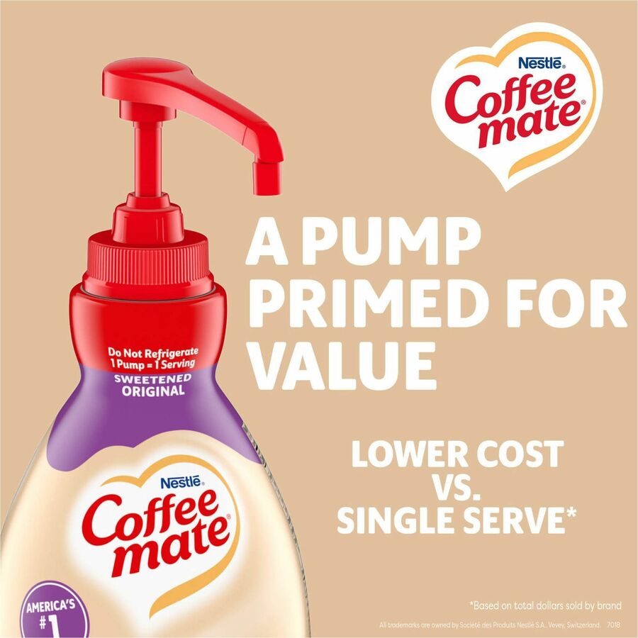 Coffee mate Sweetened Original Liquid Concentrate Coffee Creamer - Pump Bottle - Alternate-Image5