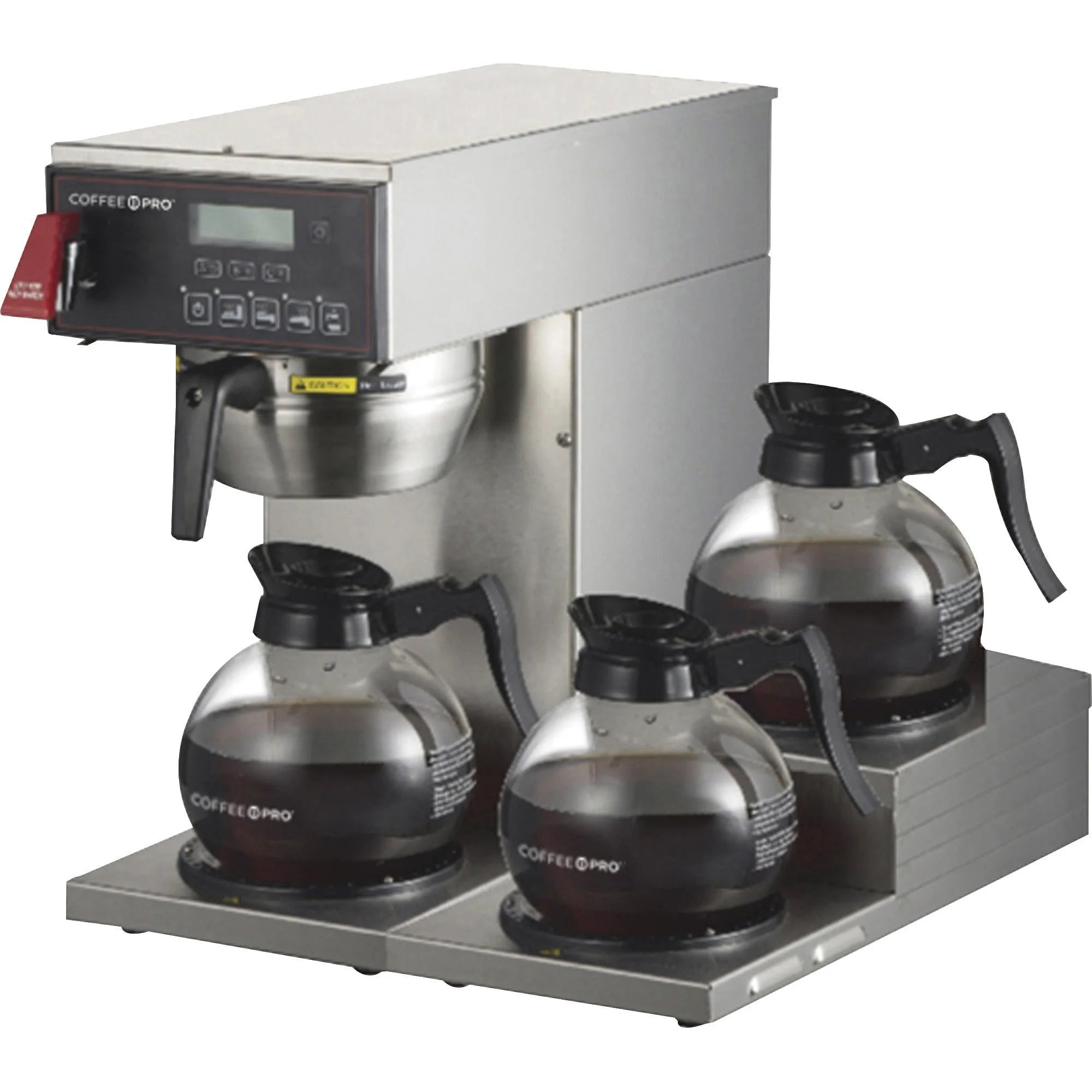 Coffee Pro 3-burner Commercial Brewer Stainless Steel Body (CFPCP3AI) - Makers & Warmers