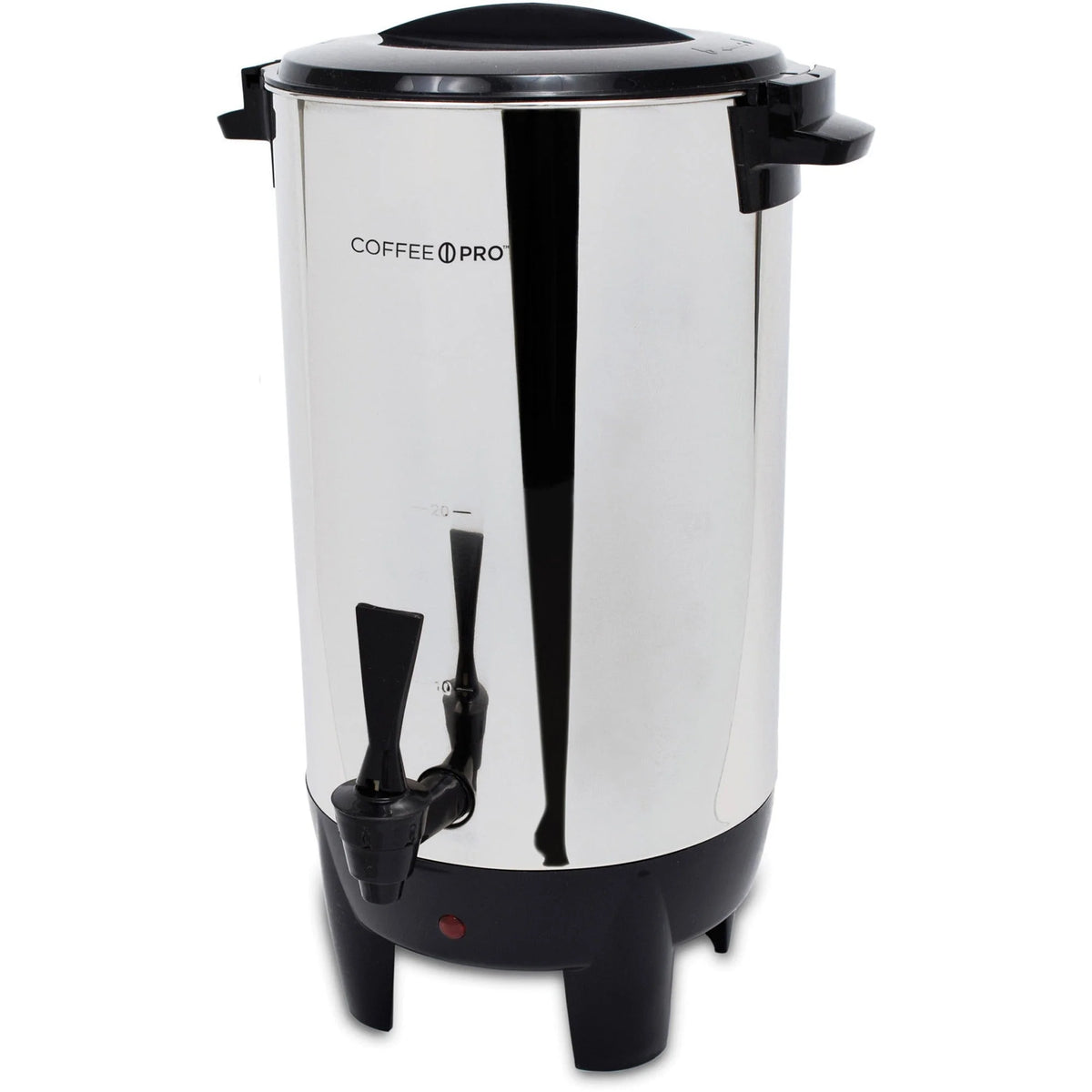 Coffee Pro 30-Cup Percolating Urn: Multi-Serve Stainless Steel Coffeemaker - Makers & Warmers