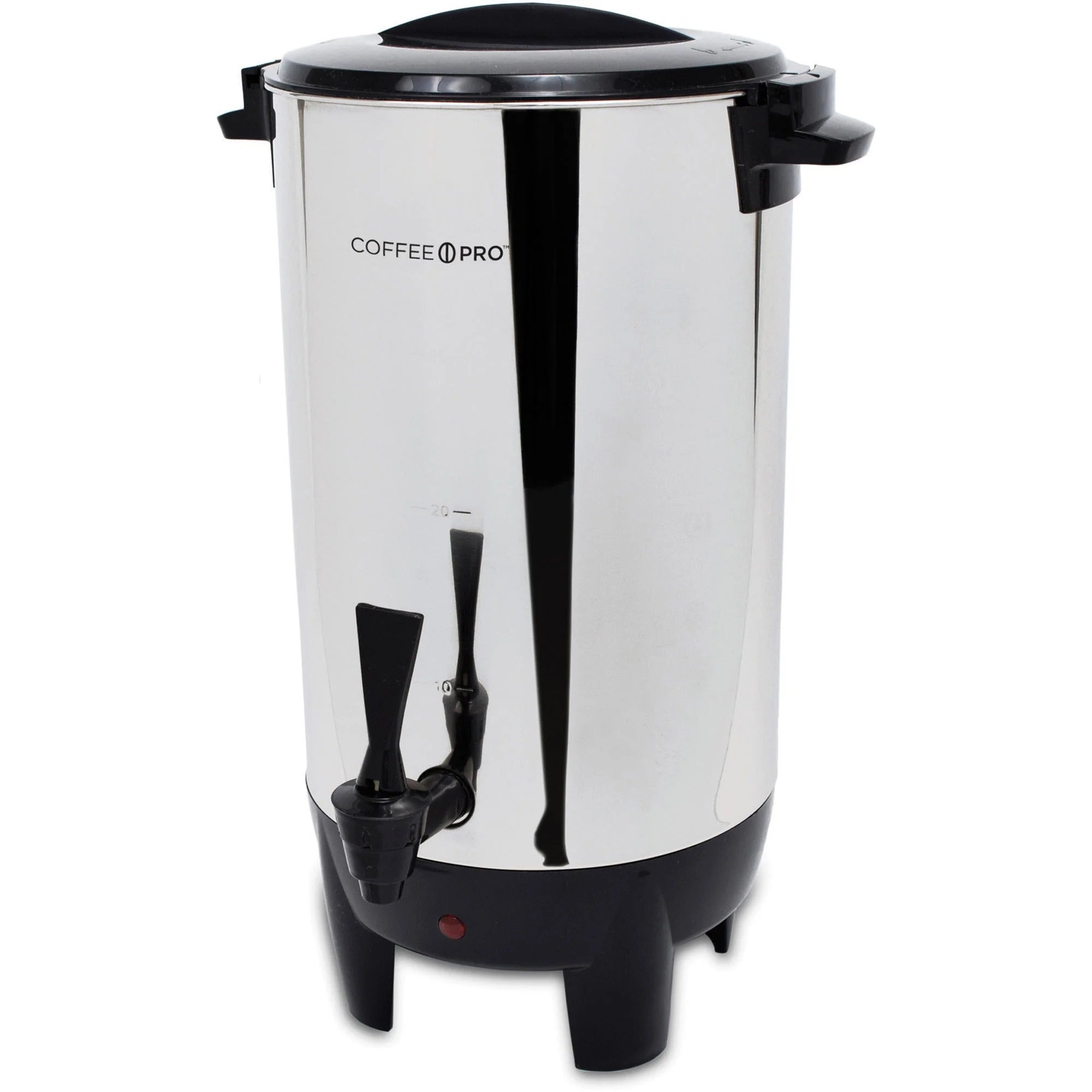 Coffee Pro 30-Cup Percolating Urn: Multi-Serve Stainless Steel Coffeemaker - Makers & Warmers