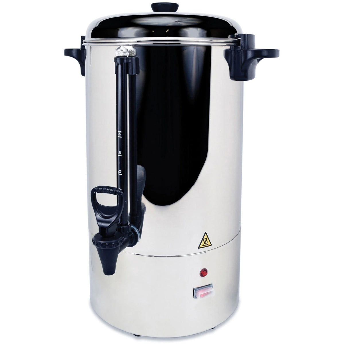 Coffee Pro Commercial Percolating Urn - 80 Cup Multi-Serve Stainless Steel - Makers & Warmers