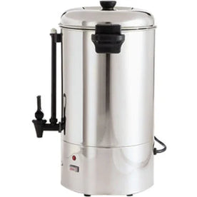 Coffee Pro Commercial Percolating Urn - 80 Cup Multi-Serve Stainless Steel - Makers & Warmers