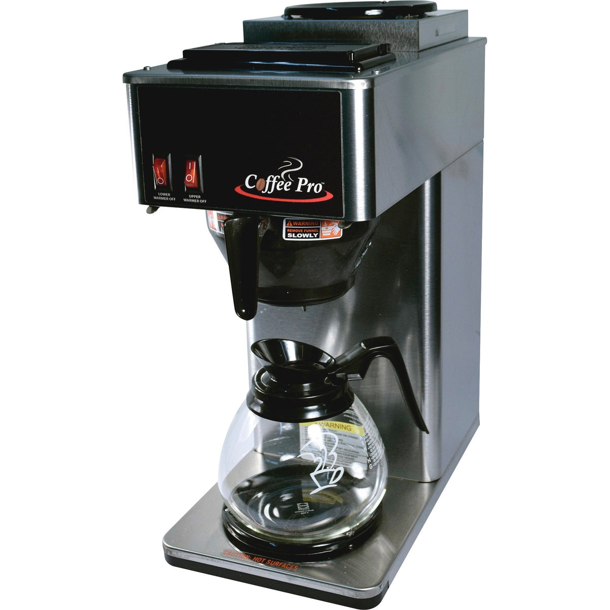 Coffee Pro Two-Burner Commercial Pour-over Brewer - Stainless Steel - Body - Makers & Warmers