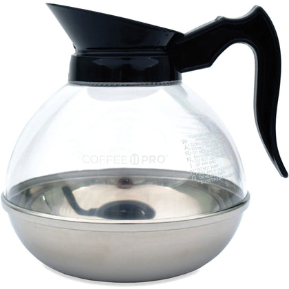 Coffee Pro Unbreakable 12-Cup Decanter: Durable Polycarbonate & Stainless Steel - Pots Servers