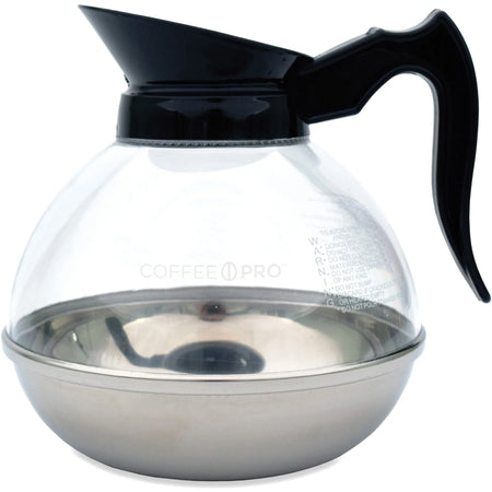 Coffee Pro Unbreakable 12-Cup Decanter: Durable Polycarbonate & Stainless Steel - Pots Servers