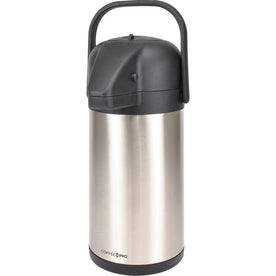 Coffee Pro Vacuum-insulated Airpot: 2.3qt Stainless Steel Vacuum - Makers & Warmers
