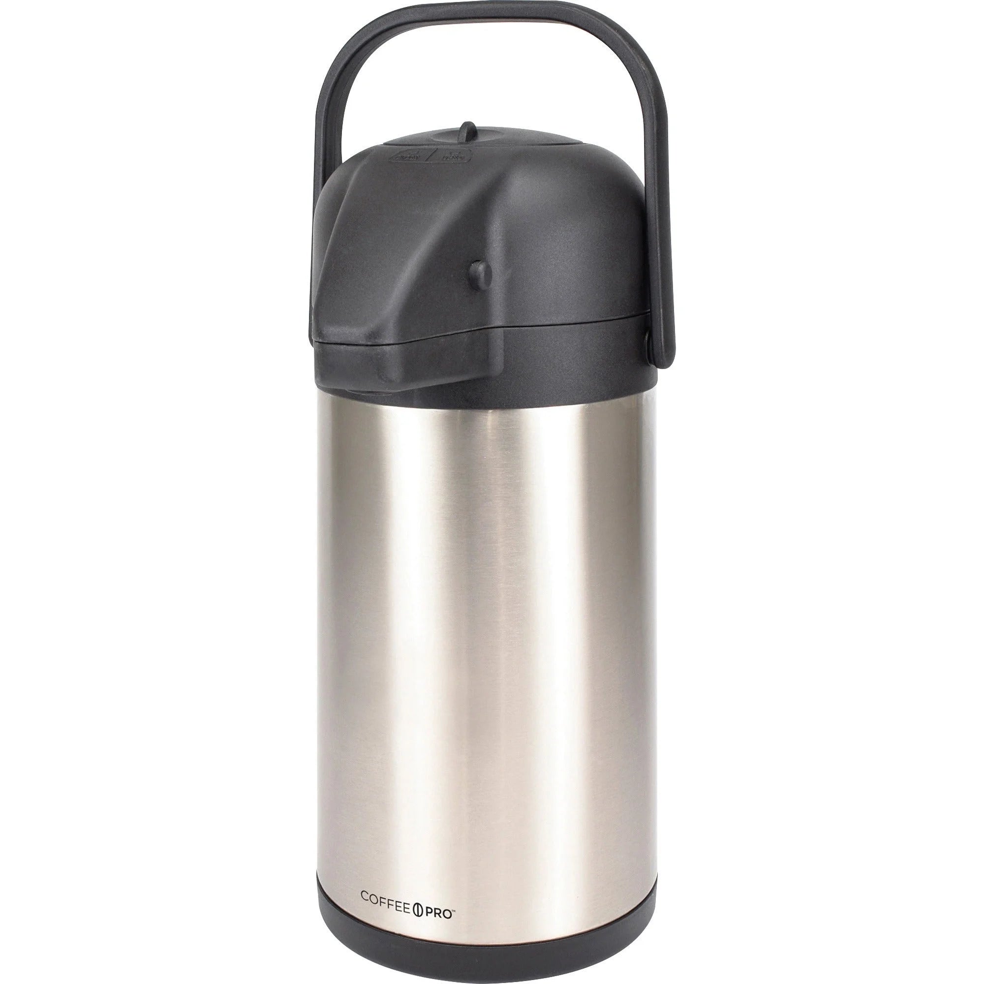 Coffee Pro Vacuum-insulated Airpot: 2.3qt Stainless Steel Vacuum - Makers & Warmers