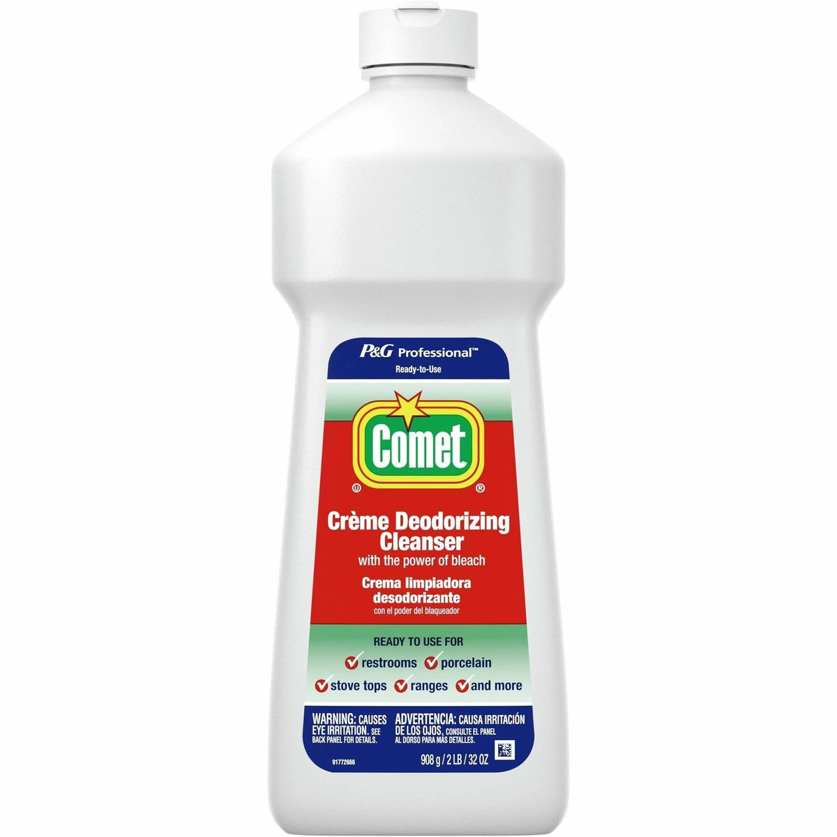 Comet Creme Deodorizing Cleanser - 32 fl oz - Non-Scratching Formula - Multipurpose Cleaners