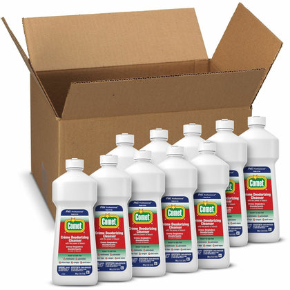 Comet Creme Deodorizing Cleanser - 32 oz - Non-Scratching Formula - White - Multipurpose Cleaners