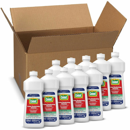 Comet Creme Deodorizing Cleanser - 32 oz - Non-Scratching Formula - White - Multipurpose Cleaners