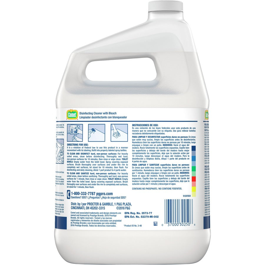 Comet Disinfecting Cleaner With Bleach - Rear