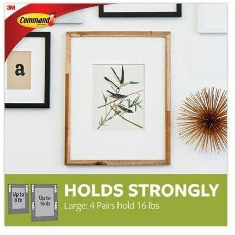 Command Damage-Free Picture Hanging Strips, Large, 5-5/8" x 5-3/16" , Pack Of 120 Strips - Alternate-Image3