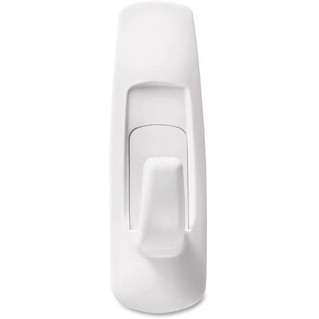Command Medium Utility Hooks with Adhesive Strips - 3 lb (1.36 kg) Capacity - for Paint Wood Tile - White - 6 / Pack