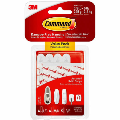 Command Mounting Strip: General Purpose - 16 Pack - Tape & Putty