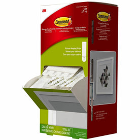 Command Picture Hanging Strips Trial Pack - 3 lb (1.36 kg) Capacity - 0.6’’ Width x 2.8’’ Length - Mounting Tape & Putty