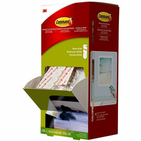 Command Poster Strips Trial Pack - 2.13’’ Length x 0.75’’ Width - White - Foam - Stain Resistant Damage - Mounting Tape