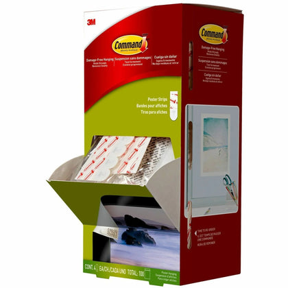 Command Poster Strips Trial Pack - Stain & Damage Resistant Foam - Mounting Tape Putty