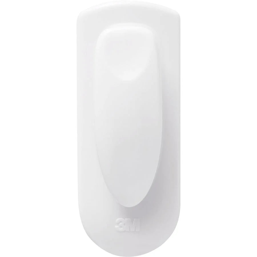 Command Spring Clip - 8 oz Capacity - Plastic - White - 1 Pack - Mounting Tape & Putty