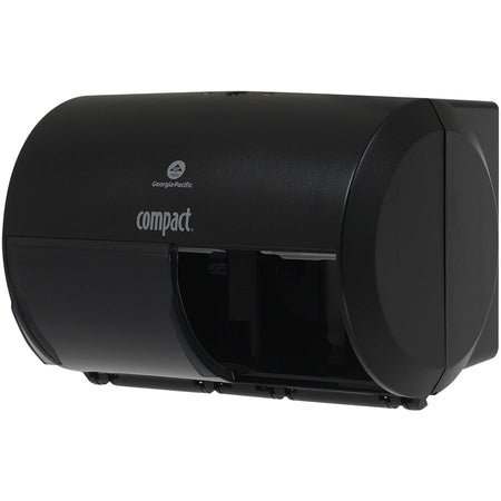 Compact 2-Roll Side-by-Side Coreless High-Capacity Toilet Paper Dispenser - 2000 x Sheet - Bathroom Tissue Dispensers