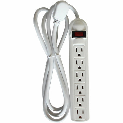 Compucessory 6-Outlet Power Strip: 6 ft Cord 104 J Surge Energy - Cords & Protectors