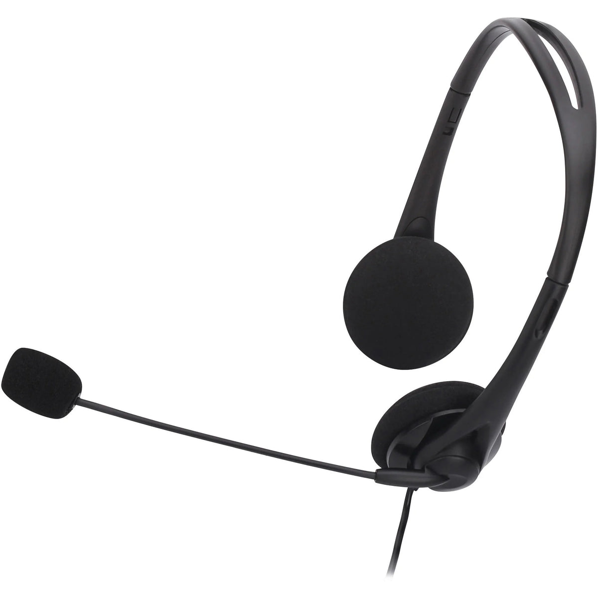 Compucessory Stereo Headphones with Mic - Lightweight Wired Headset