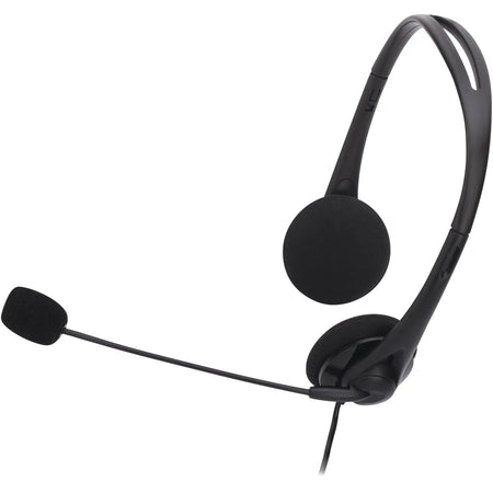 Compucessory Stereo Headphones with Mic - Lightweight Wired Headset