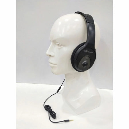 Compucessory Stereo Headset with Microphone - Wired Binaural Headphones