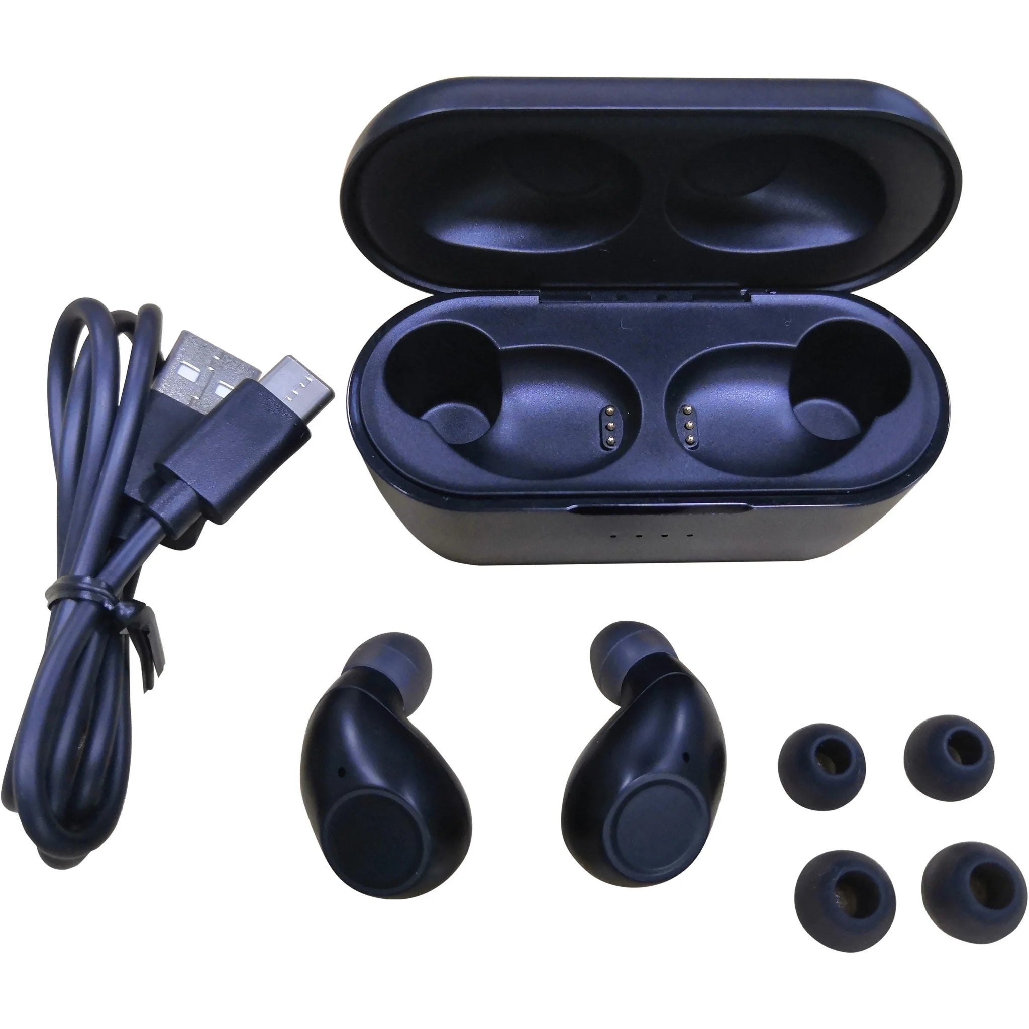 Compucessory Wireless Bluetooth Earset: Black In-ear Earbud - Headphones