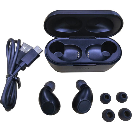 Compucessory Wireless Bluetooth Earset: Black In-ear Earbud - Headphones