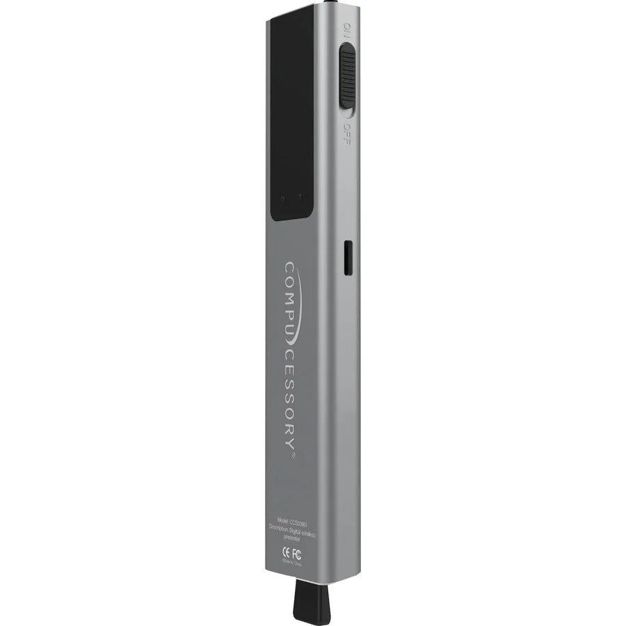 Compucessory Wireless Digital Presenter: 95 ft Range Silver Finish - Laser Pointers