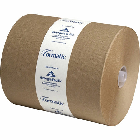 Cormatic Hardwound Roll Towel: 1-Ply 702 ft 900 Sheets Brown - 6/Carton - Paper Towels